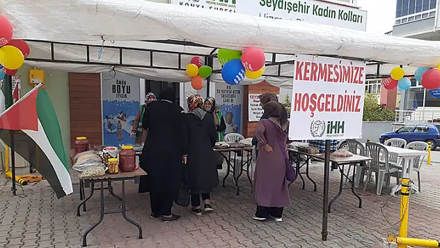 Seydişehir'de Filistinlilere destek kermesİ düzenlendi
