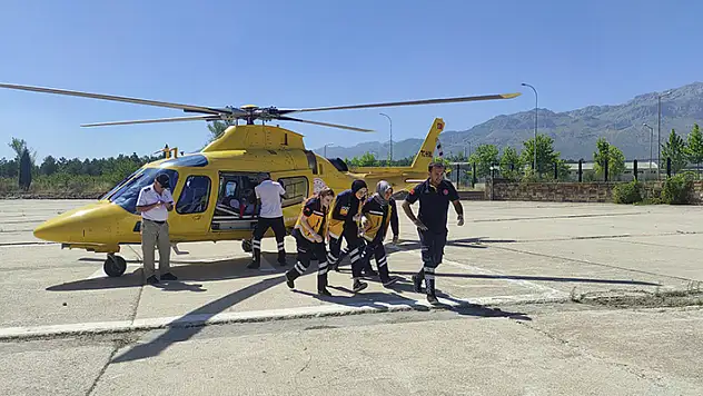 Seydişehir'de hava ambulansı kalp krizi geçiren hasta için havalandı
