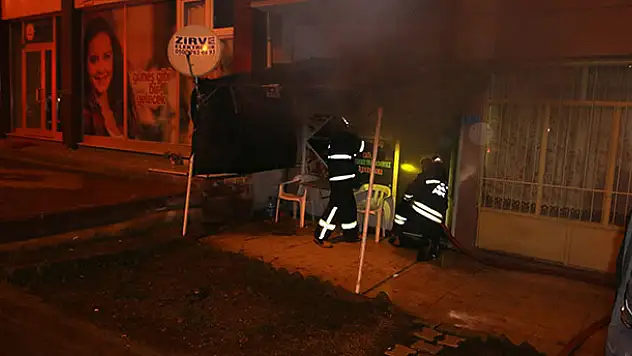 Seydişehir'de iş yeri yangını