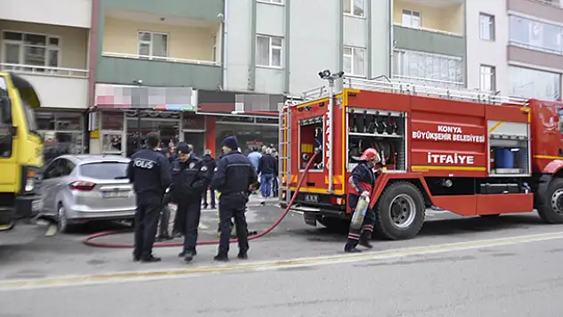 Seydişehir'de iş yerinde yangın