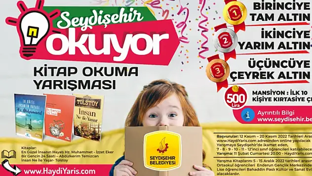 Seydişehir'de kitap okuma yarışması yapılacak
