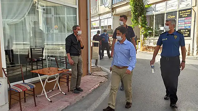 Seydişehir'de Kovid-19 tedbirleri kapsamında iş yerleri denetlendi