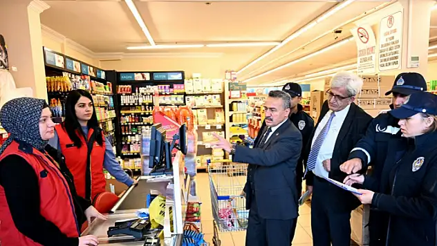 Seydişehir'de marketlerde denetim yapıldı
