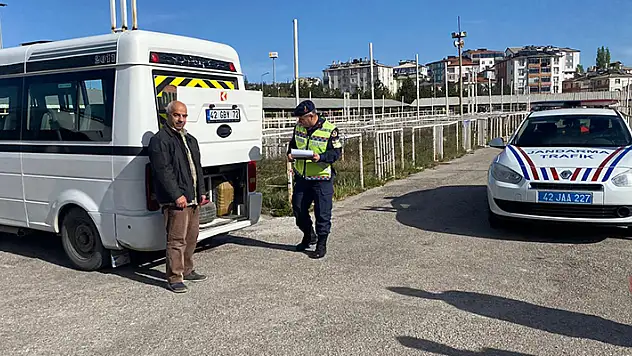 Seydişehir'de öğrenci servisleri denetlendi
