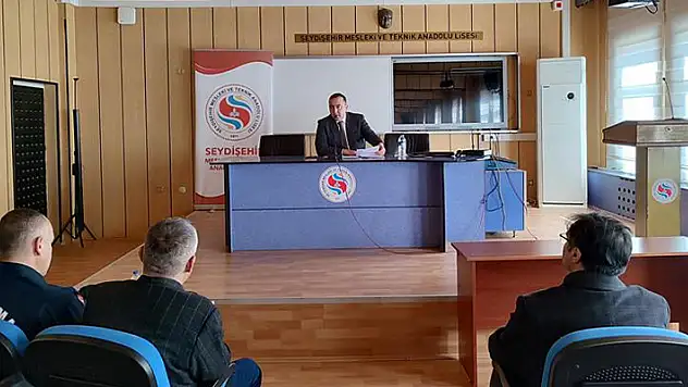 Seydişehir'de okul güvenliği ve tedbirleri toplantısı yapıldı
