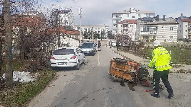 Seydişehir'de otomobilin çarptığı bisiklet sürücüsü yaralandı
