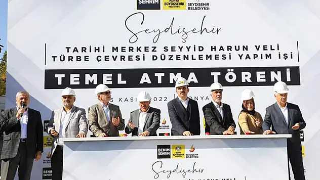 Seydişehir'de Seyyid Harun Veli Çevre Düzenlemesi 2. Etabının temeli atıldı
