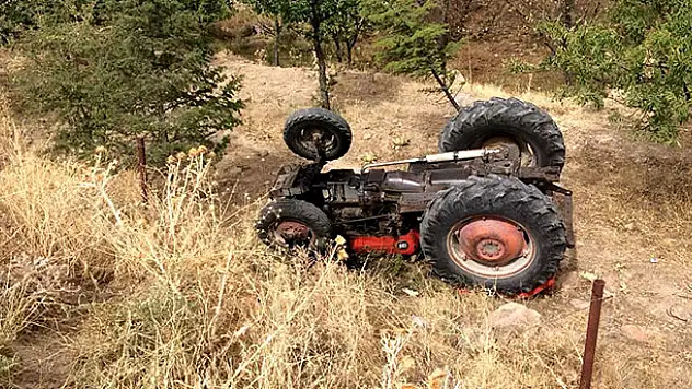 Seydişehir'de traktör devrildi: 1 yaralı