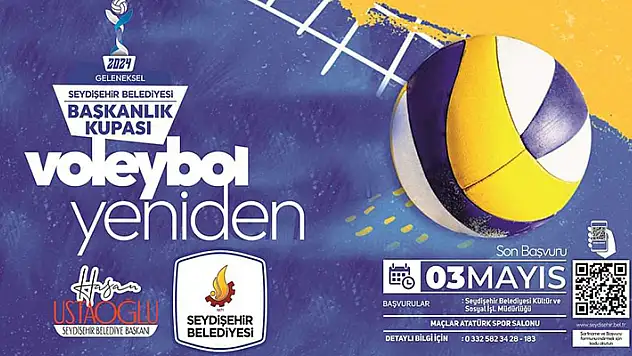 Seydişehir'de voleybol zamanı
