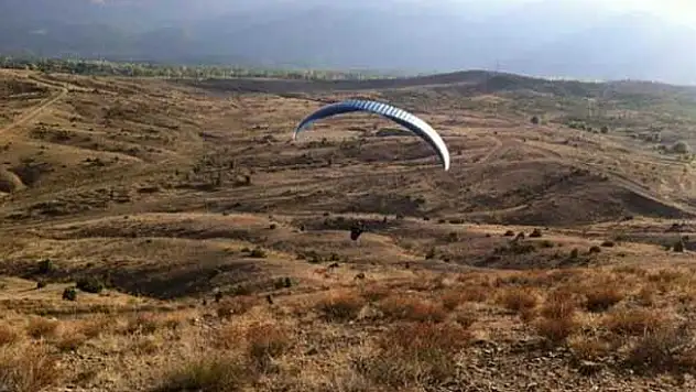 Seydişehir'de Yamaç Paraşütü Deneme Uçuşu