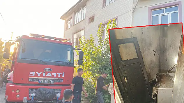 Seydişehir'de yangın çıkan ev kullanılamaz hale geldi
