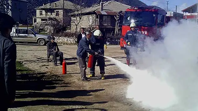 Seydişehir'de yangın tatbikatı