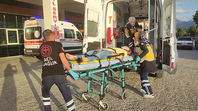 Seydişehir'de yüksekten düşen kişi yaralandı
