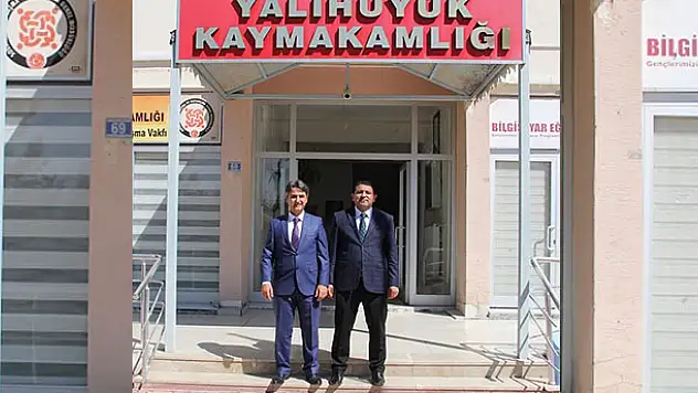 Seydişehir kaymakamı Erdoğan Yalıhüyük Kaymakamı Kılınç'ı ziyaret etti