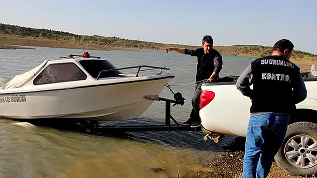 Seydişehir Taraşçı Göleti'nde denetim