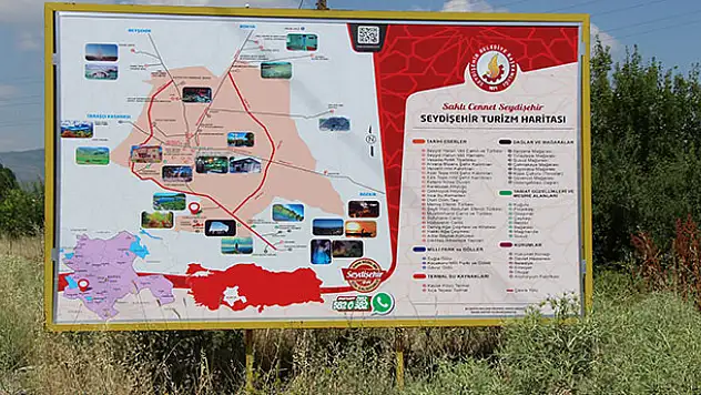 Seydişehir turizm levhaları yenilendi