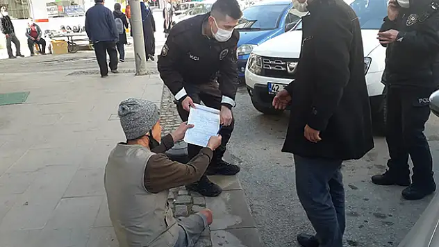 Seydişehir zabıtasından ilçe dışından gelen dilencilere operasyon