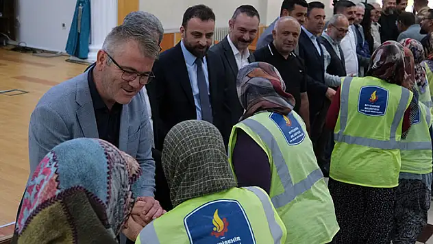 Seydişehir'de Başkan çalışanlarıyla bayramlaştı