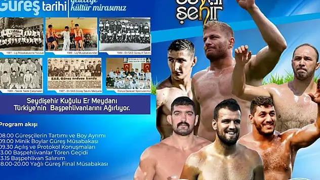 Seydişehir'de yağlı güreş heyecanı