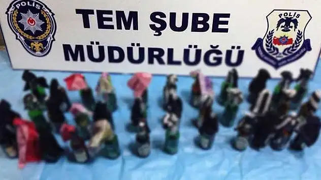 Siirt'te 35 molotofkokteyli ele geçirildi