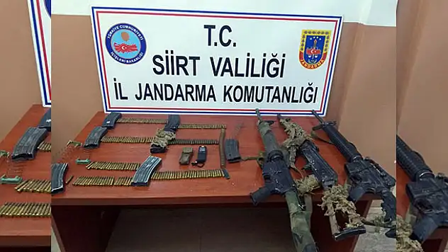 Siirt'te çok sayıda mühimmat ele geçirildi