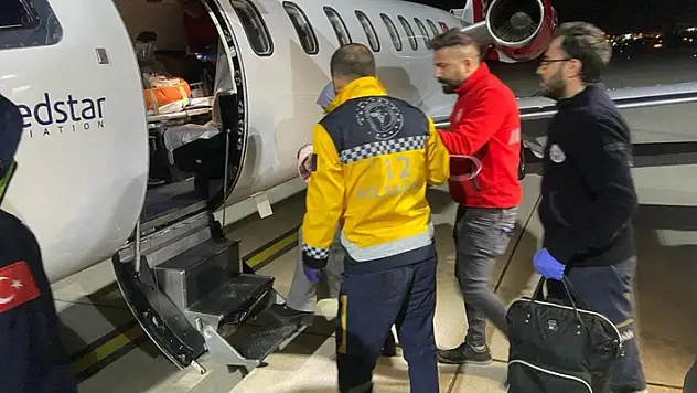Siirt'te kalp rahatsızlığı olan 3 aylık bebek, ambulans uçakla Konya'ya sevk edildi