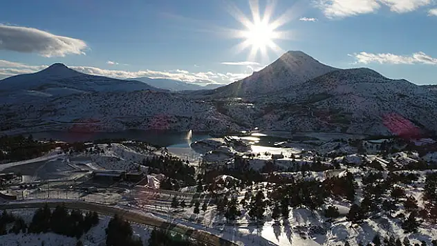 Sille Baraj Parkı havadan görüntülendi