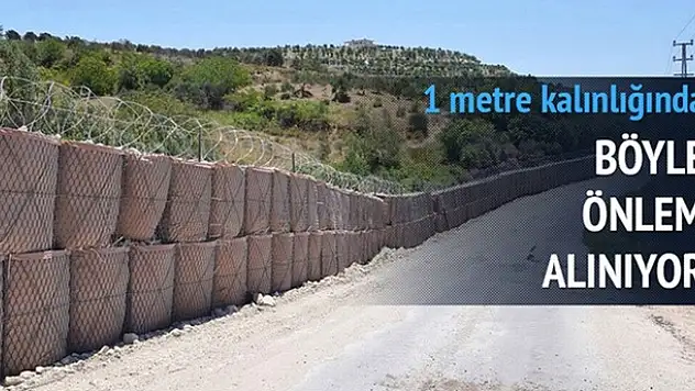 Sınıra roketatara dayanıklı duvar