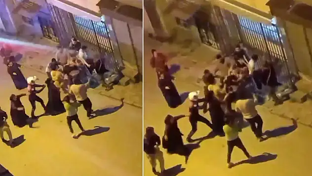 Şişli'de akrabaların meydan kavgası kamerada: Ortalık karıştı polis havaya ateş açtı
