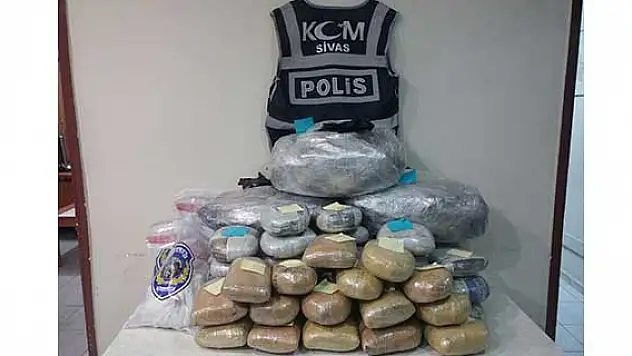 Sivas'ta uyuşturucuyla mücadele
