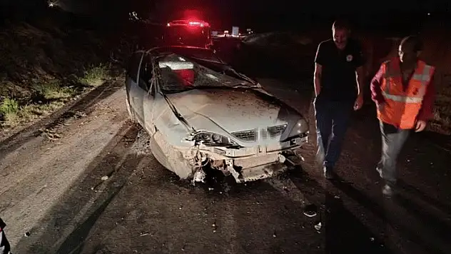 Siverek'te takla atan otomobilin sürücüsü yaralandı