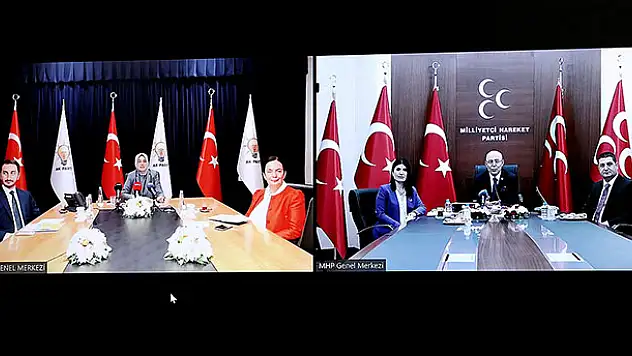 Siyasi partiler video konferans aracılığıyla bayramlaştı