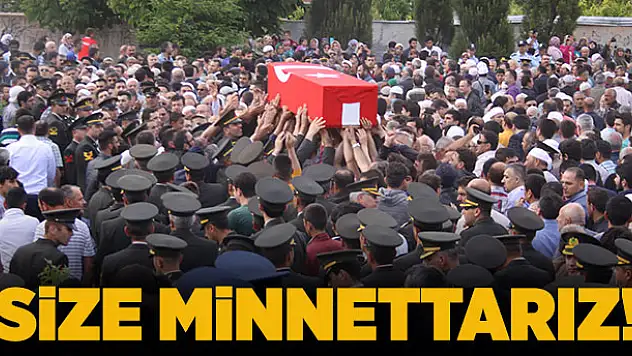 Size minnettarız