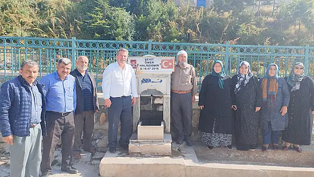 Sızma'ya 12. şehitler çeşmesi yapıldi