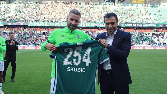 Skubic, Konyaspor formasıyla 254. maçında
