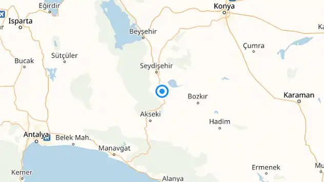 Son dakika! Seydişehir'de deprem!