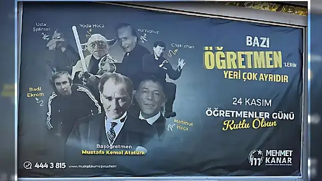 Sosyal medya bu billboard'u konuşuyor: 'Atatürk' detayı tepki topladı!