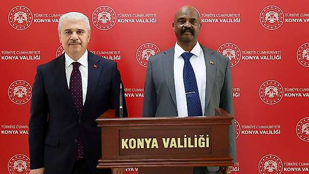 Sudan heyetinden Konya çıkarması: Vali İbrahim Akın'a ziyaret