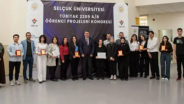 SÜ'lü öğrencilere teşekkür belgesi