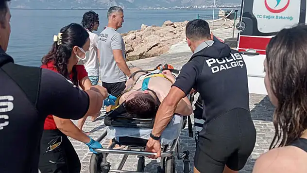 SUP board yaparken denizde fenalaşıp, boğulma tehlikesi geçirdi