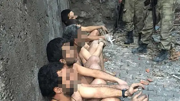 Sur'da PKK'lılar çıplak bir şekilde teslim oldu