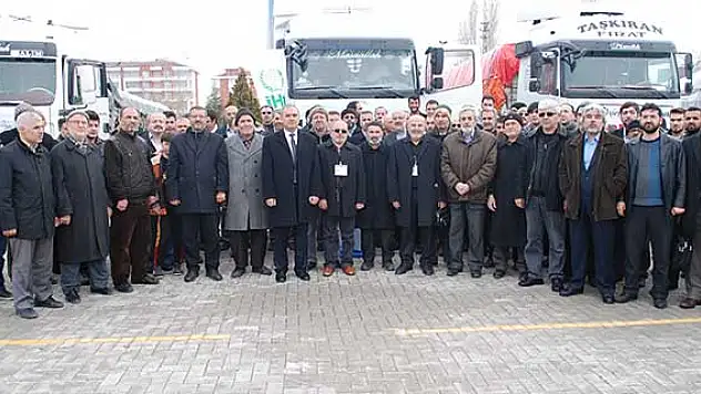 Suriye'ye yardım TIR'ı gönderdiler