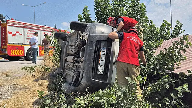 Susurluk'ta trafik kazası: 1 kişi yaralandı