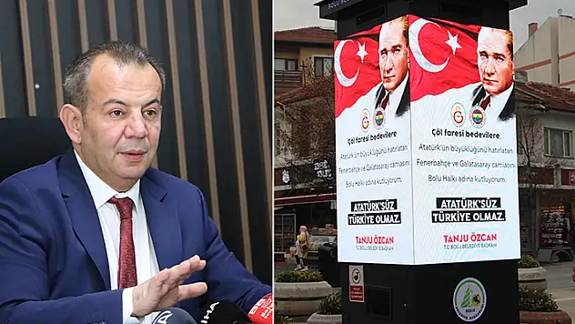 Tanju Özcan'ın 'Çöl faresi bedevilere' yazılı görsellerine soruşturma başlatıldı

