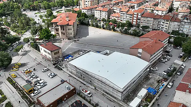 Tarihi Konya Lisesi Spor ve Konferans Salonu yeni dönemde öğrencilerin hizmetinde olacak