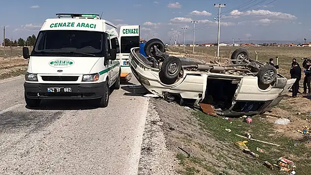 Tarım işçilerini taşıyan minibüs devrildi: 2 ölü, 6 yaralı