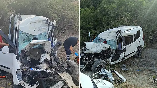 Tarsus'ta kamyon ile hafif ticari araç çarpıştı: 1 ölü, 1 yaralı
