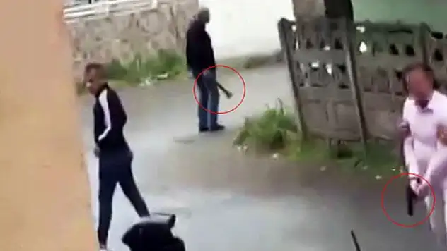 Tartıştığı emekli polisin kapısına balyoz ile dayanınca olanlar oldu