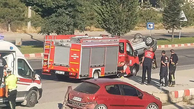 Tavşanlı'da trafik kazası, 2 yaralı