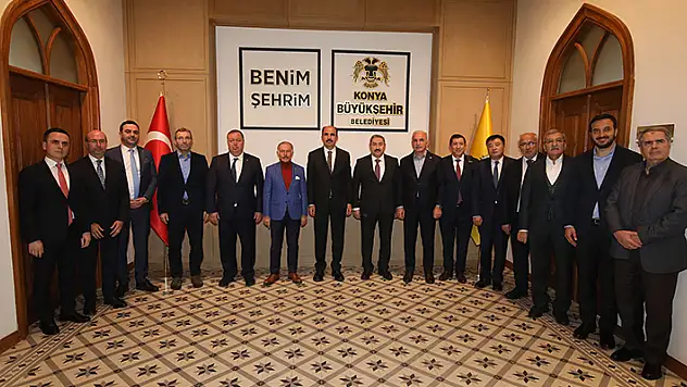TDBB Yönetim Kurulu Üyeleri Konya Büyükşehir'in örnek hizmetlerini inceledi